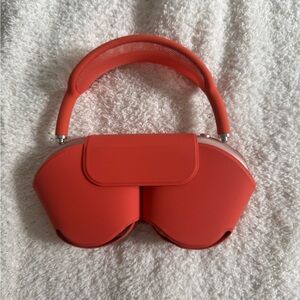 Red/pink Apple AirPod maxes Wireless Headphones